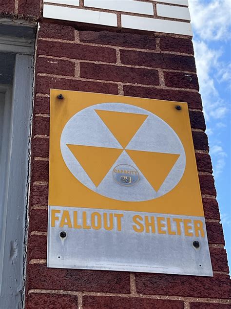 This old building has a fallout shelter sign for 85 people only. : r ...