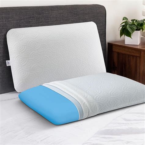 Memoir Gel Memory Pack of 2 Pillows- Infused Gel(Cool) Memory Foam ...