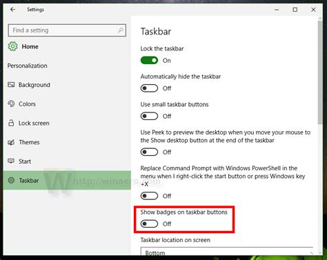 Image result for Setting for Taskbar