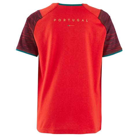 Kids' Portugal Football Jersey - Red
