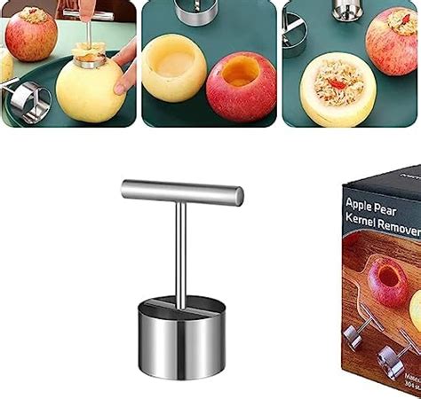 we3 Apple Corer Tool Stainless Steel Multifunction Apple Pear Core ...