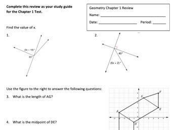 Image result for Geometry Chapter 1 Test