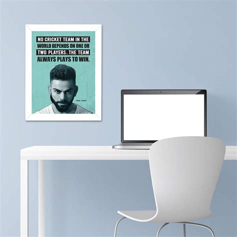Buy Chaka Chaundh - Virat Kohli framed poster - Virat Kohli quotes ...