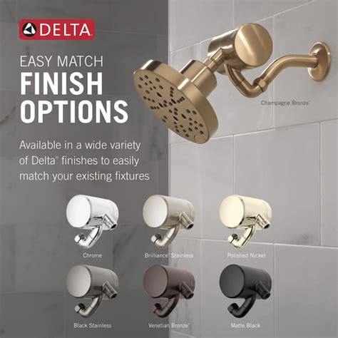 Delta Clarifi Black Stainless KDF Shower Head Filter 6 -Filter Life in ...