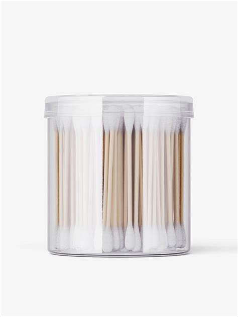 Cotton buds jar mockup - Mockups Design