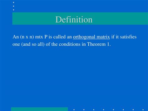Image result for Orthogonal Diagonalization