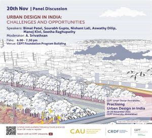 Urban Design in India: Challenges and Opportunities - Event - CEPT