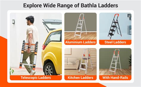 Bathla Advance 3-Step Foldable Aluminium Ladder for Home | Heavy Duty ...