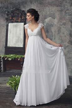 Empire Wedding Gowns by 2017 Empire Maternity Wedding Dresses Beaded Lace Chiffon Empire Wedding Gowns