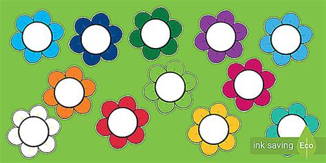 Template Memotong Bunga Growth Mindset untuk Wajah - Twinkl