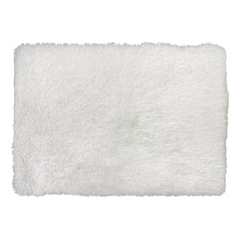 White Faux Fur Accent Rug 31x44 | Faux Fur Rugs | At Home