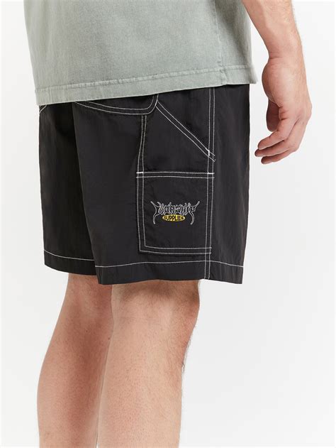 Worship Abyss Nylon Carpenter Shorts Black | Glue Store