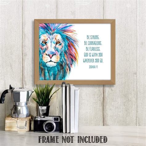 Buy TJ Originals Joshua 1 9 Christian Wall Decor - Strong Courageous ...