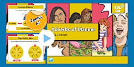Adverb of Manner Worksheet | Exercises with Answers