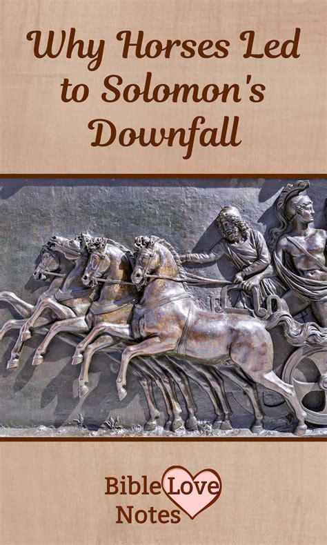 Bible Love Notes: Solomon's 3 Sins Include "Horse Power"