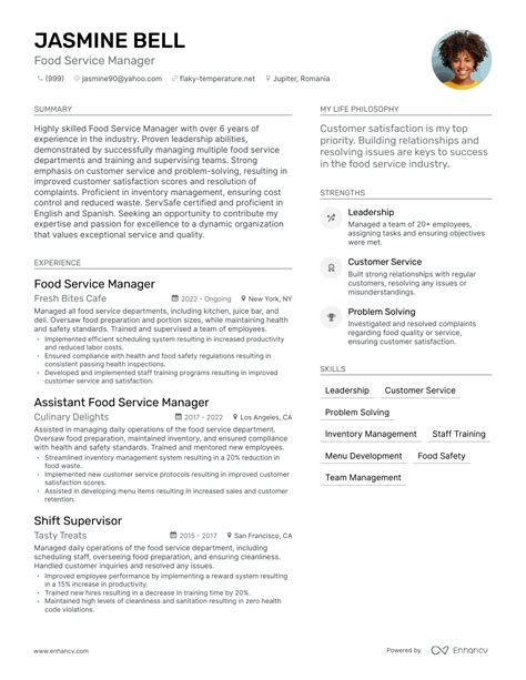 Image result for Service Manager Resume Examples