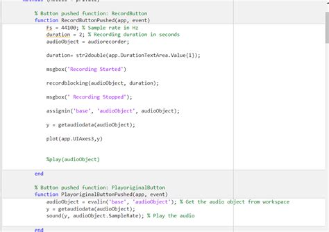 Image result for Record Sound MATLAB App Designer