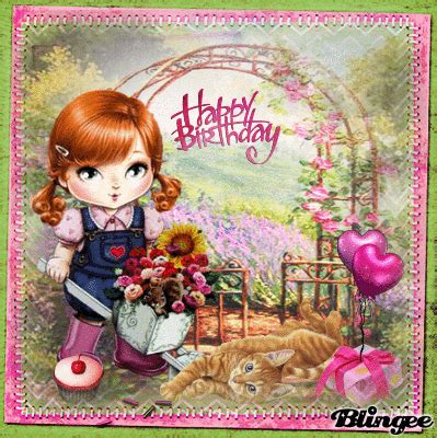 Cute Girl Happy Birthday Gif Pictures, Photos, and Images for Facebook ...