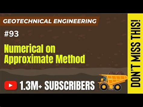 Numerical on Approximate method - Bearing Capacity - Geotechnical ...