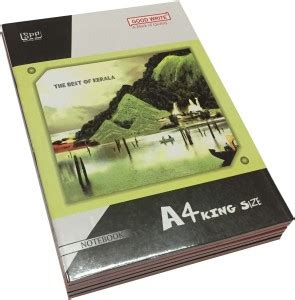 Good Write A4 King Series Single Line Note Book, 184 Pages , Pack of 10 ...