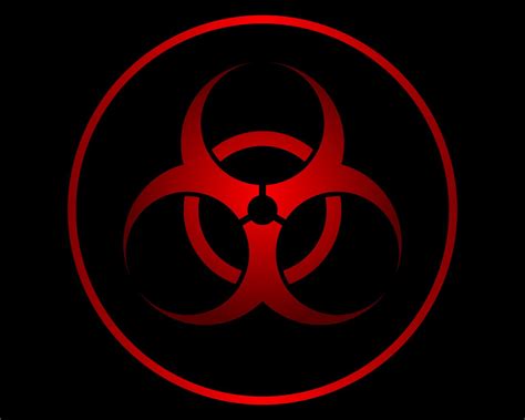 Download wallpaper 1280x1024 radiation, sign, symbol, red, black ...