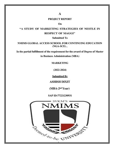 project sap report - A PROJECT REPORT On “A STUDY OF MARKETING ...