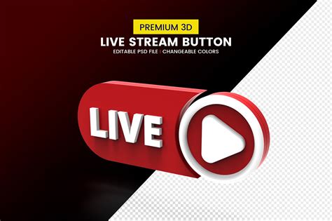 Image result for Live Streaming Button Collection
