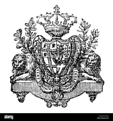 The coat of arms of the Kingdom of Sardinia, a historical emblem representing the island's noble ...