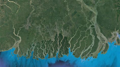 Ganges River Delta Map