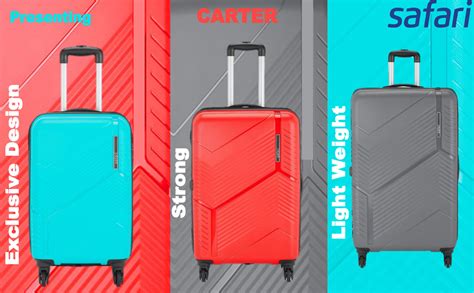Safari Carter Hard-Sided Polypropylene Luggage Set Of 3