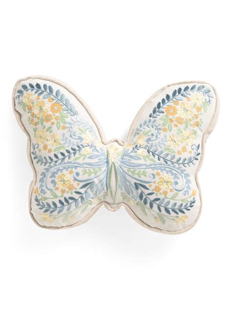 18x12 Butterfly Shaped Floral Pillow | Throw Pillows | T.J.Maxx | Butterfly pillow, Floral ...