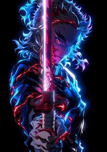 Demon slayer Anime Poster | Rengoku Anime Poster | rengoku kyojuro A4 ...