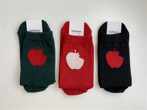 Hoffmann ホフマン ウール&コットン りんご柄ソックス | Piece Online Shop