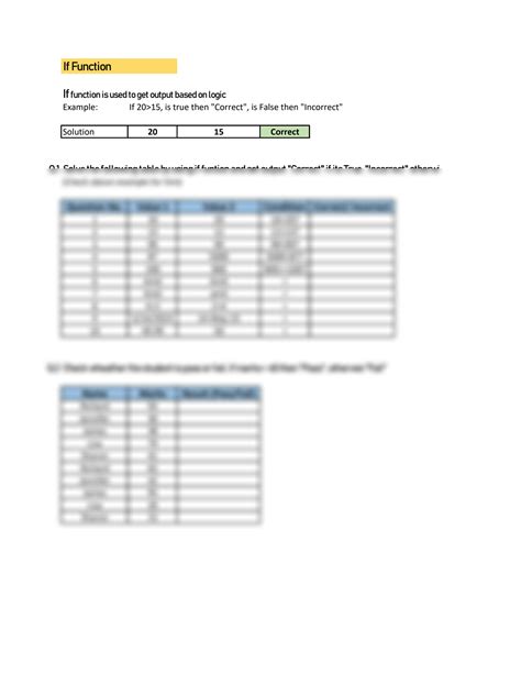 Image result for Excel Functions Practice Test