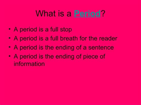 How to Use a Period 的图像结果