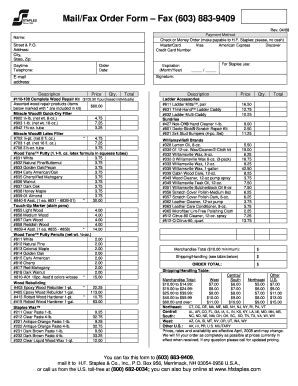 2023-2026 Staples Mail Order Form - Blank Fillable Template | Fill Out ...