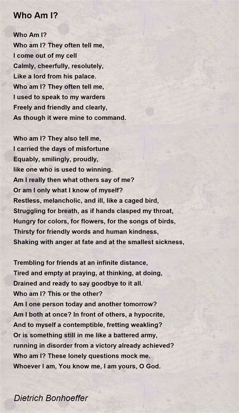 Who Am I Poem Template