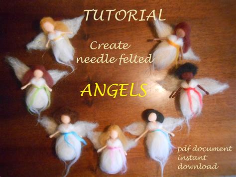 Needle Felted Angel Tutorial 的图像结果