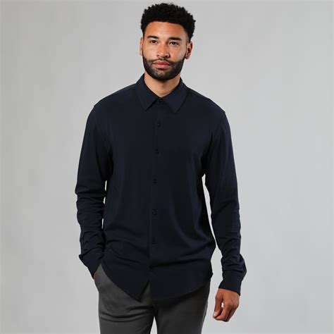 Navy Long Sleeve Button Up Shirt | Navy Long Sleeve Button Up Shirt ...
