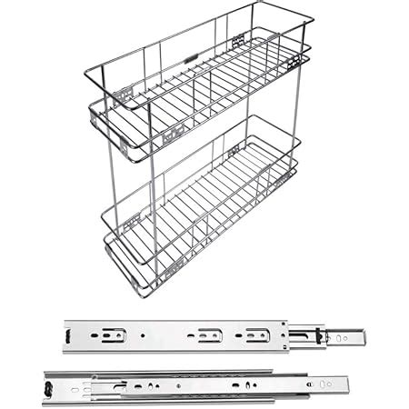 Steel Gold Modular Kitchen Stainless Steel 2 Shelves Bottle ...