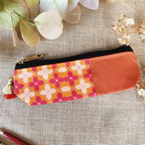 Orange Tiles Pencil Pouch Combo – Crafthues