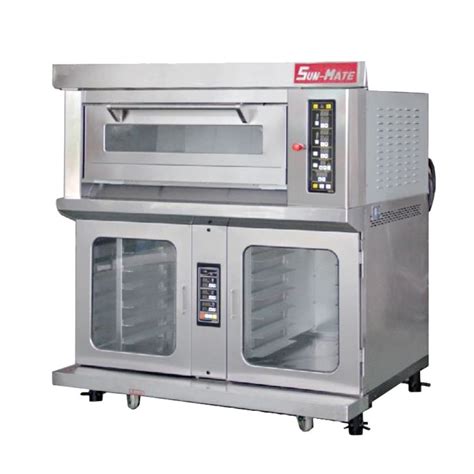 商用电烤箱 珠海江苏三麦商用电烤箱 SEC-1Y-P组合炉 一层两盘烤箱附十二盘醒发箱电炉