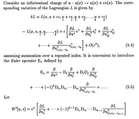Derivation of a very general form of Euler-Lagrange equation ...