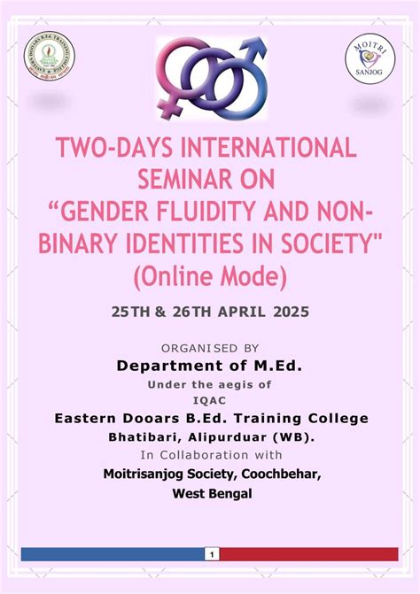 Two Days International Seminar (Online Mode), Alipurduar B.Ed Training ...