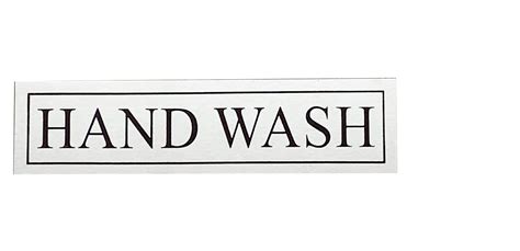 MK SIGN HANDWASH Signage Board Stainless Steel Self Adhesive(3"x12 ...