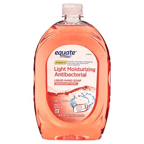 Equate Light Moisturizing Antibacterial Liquid Hand Soap, 50 fl oz ...