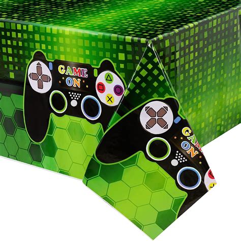 WERNNSAI Video Game Table Covers - 108'x 54' Disposable Printed Plastic ...