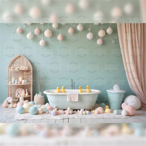 Baby Bath Tales - Printed Backdrop - Fabric - 5 by 7 feet – Madras Prop ...