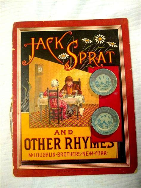 Antique/Vintage 1800's Nursery Rhymes Jack Sprat and Other Rhymes ...