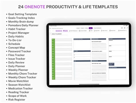 OneNote Planner Template Free 的图像结果